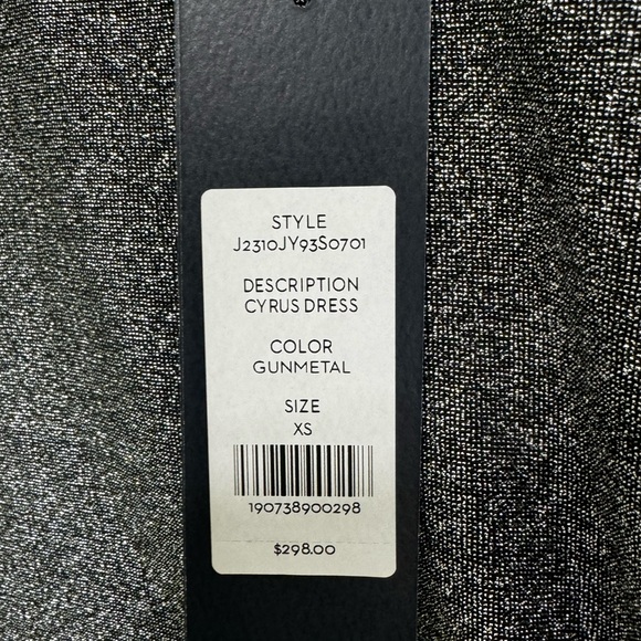 Veronica Beard Cyrus Long Sleeve Shimmer Ruched Mini Dress Size XS NWT - Picture 10 of 11